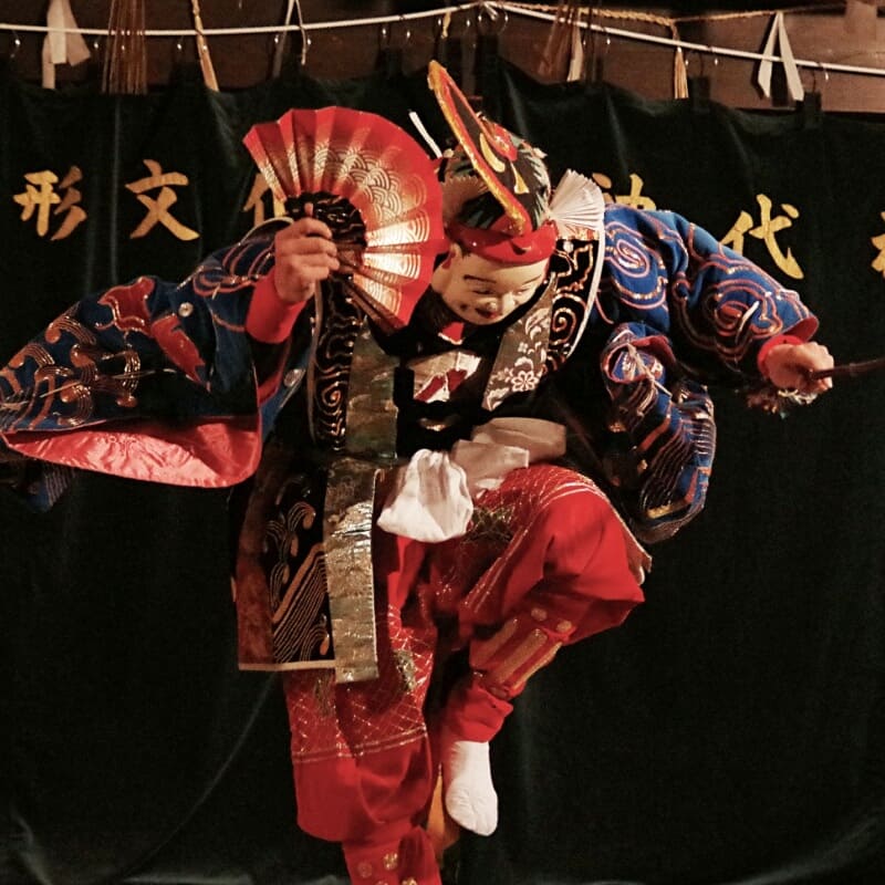 神石高原町の伝統芸能“神楽”の鑑賞